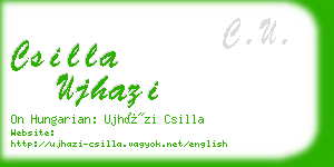 csilla ujhazi business card